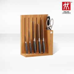 Zwilling双立人Twin Olymp奥林插刀架8套装 不锈钢刀具厨房厨具 不锈钢防滑一体手柄